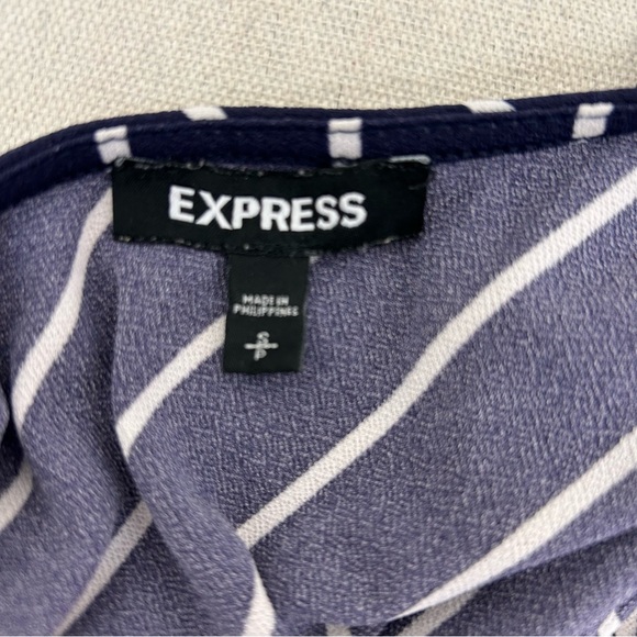 Express Striped Black and White Jumpsuit - Picture 8 of 9